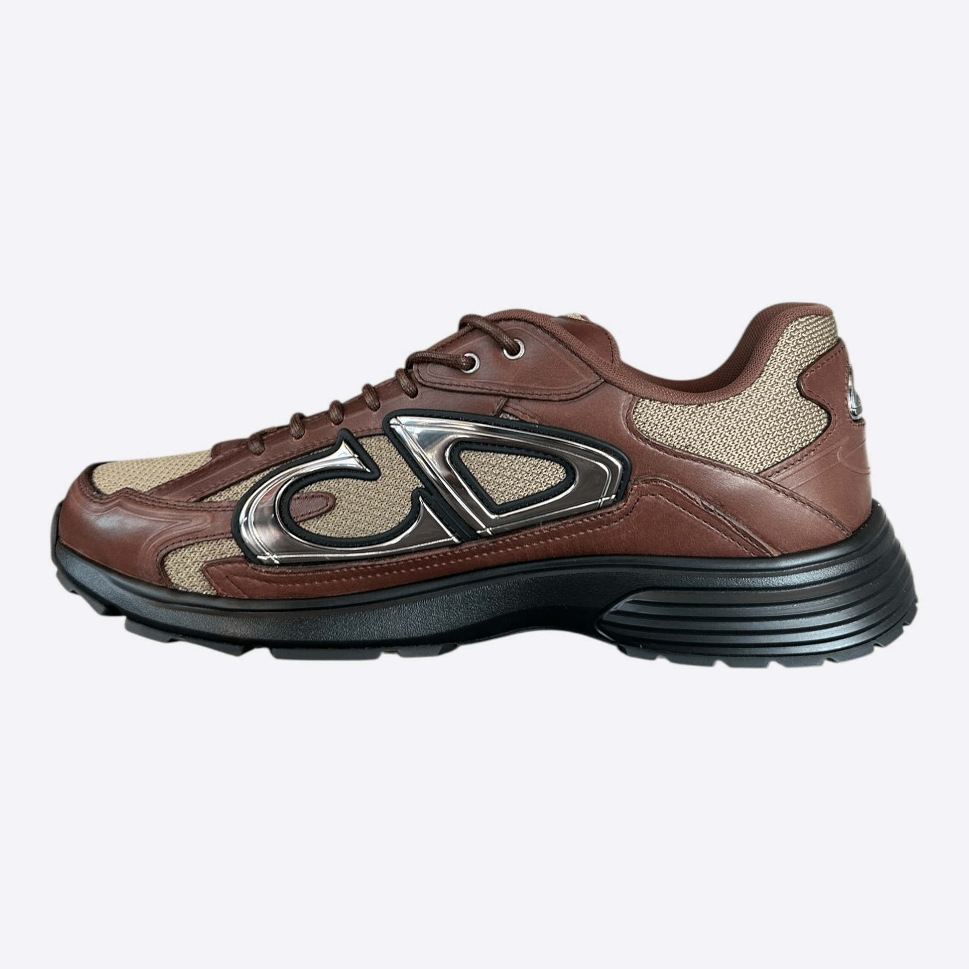 Dior Brown & Black Leather B30 Sneakers - Morely TrendsDior Type here:)