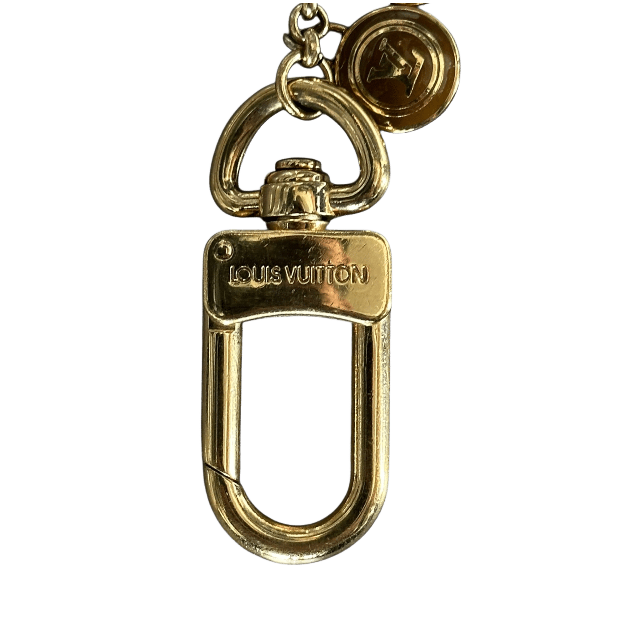 Louis Vuitton Gold & Brown Pestilles Key Chain Bag Charm - Morely TrendsLouis Vuitton Type here:)