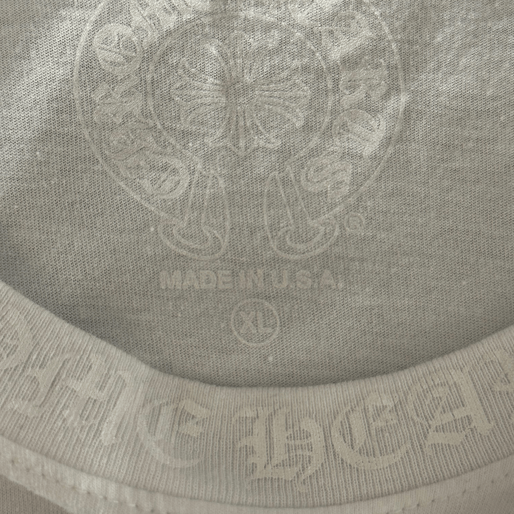 Chrome Hearts White Neck Logo Longsleeve T-Shirt - Morely TrendsChrome Hearts Type here:)