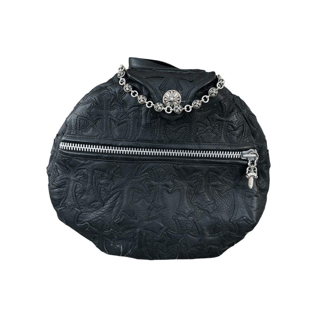 Chrome Hearts Black Leather 2XL Cross Patch Duffel Bag - Morely TrendsChrome Hearts Type here:)