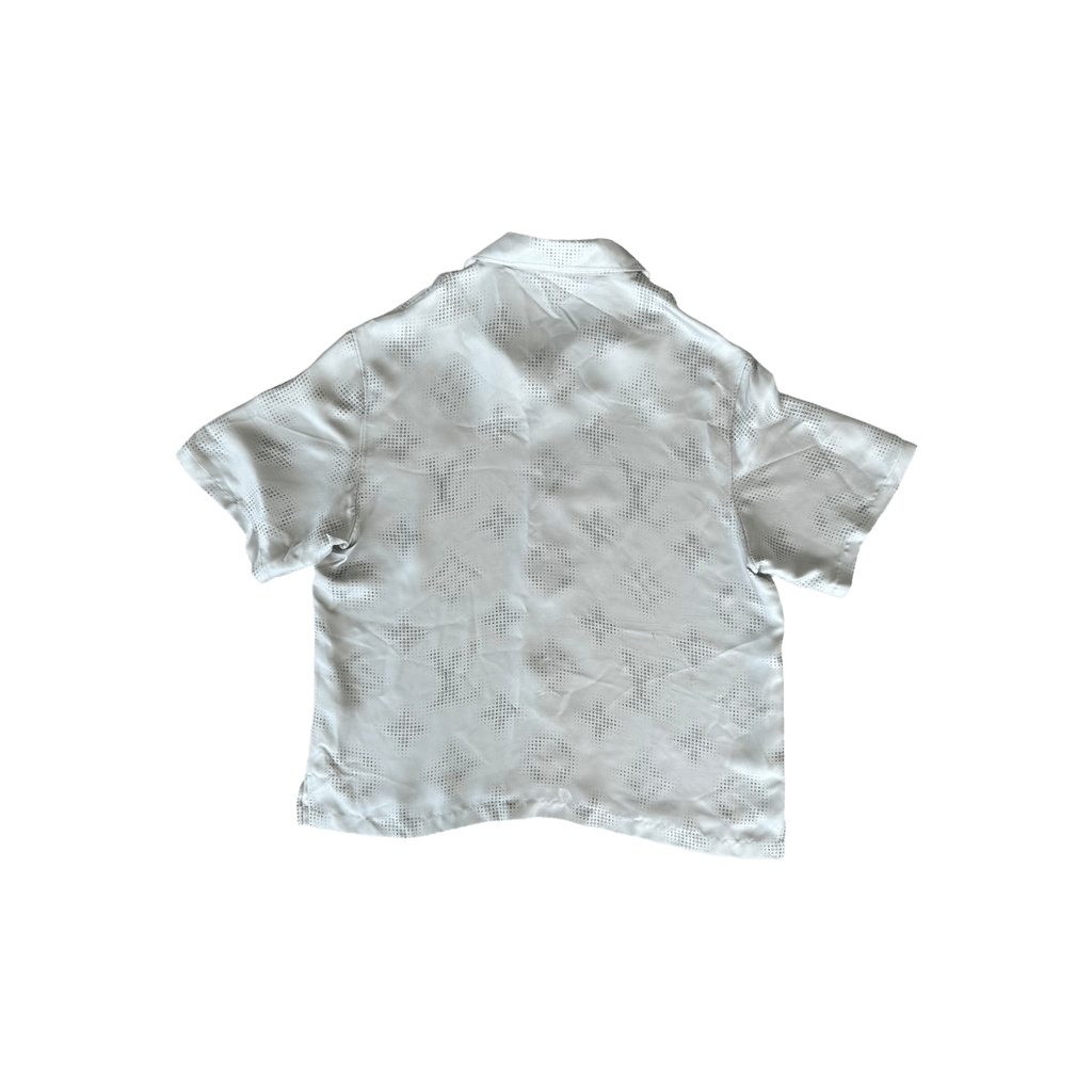 Louis Vuitton Grey LV Pixel Monogram Silk Button Up Shirt - Morely TrendsLouis Vuitton Type here:)