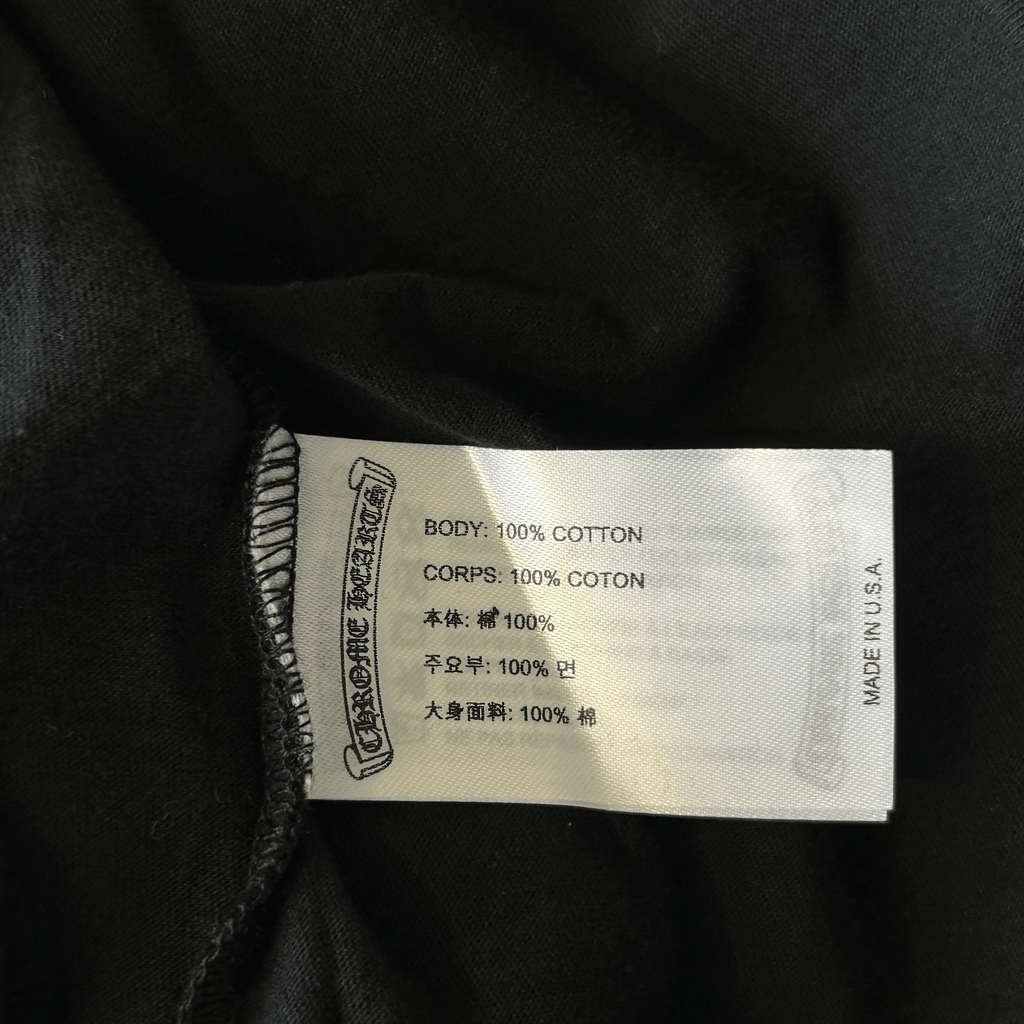 Chrome Hearts Black & Pink Neck Logo Longsleeve T-Shirt - Morely TrendsChrome Hearts Type here:)