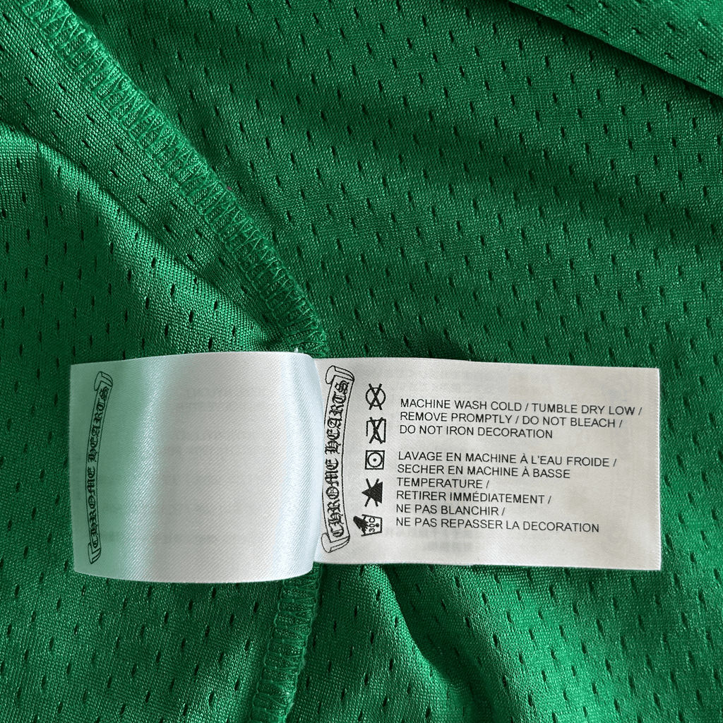 Chrome Hearts Green & Yellow Logo Mesh Jersey T-Shirt - Morely TrendsChrome Hearts Type here:)