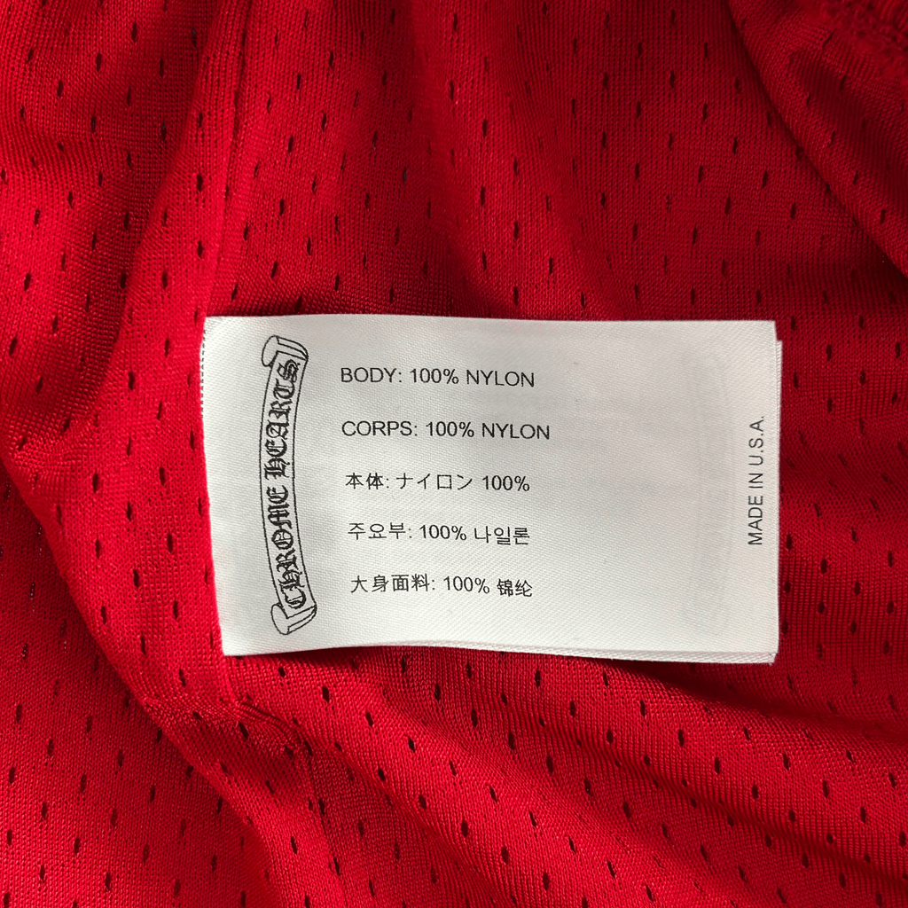 Chrome Hearts Matty Boy Red ‘99 Team’ Logo Mesh Shorts - Morely TrendsChrome Hearts Type here:)