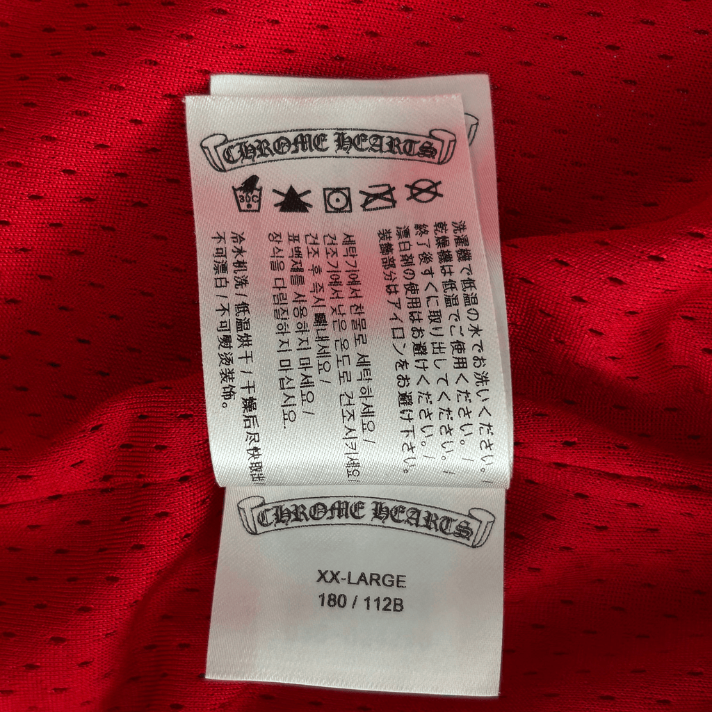 Chrome Hearts Matty Boy Red ‘99 Team’ Logo Mesh Shorts - Morely TrendsChrome Hearts Type here:)