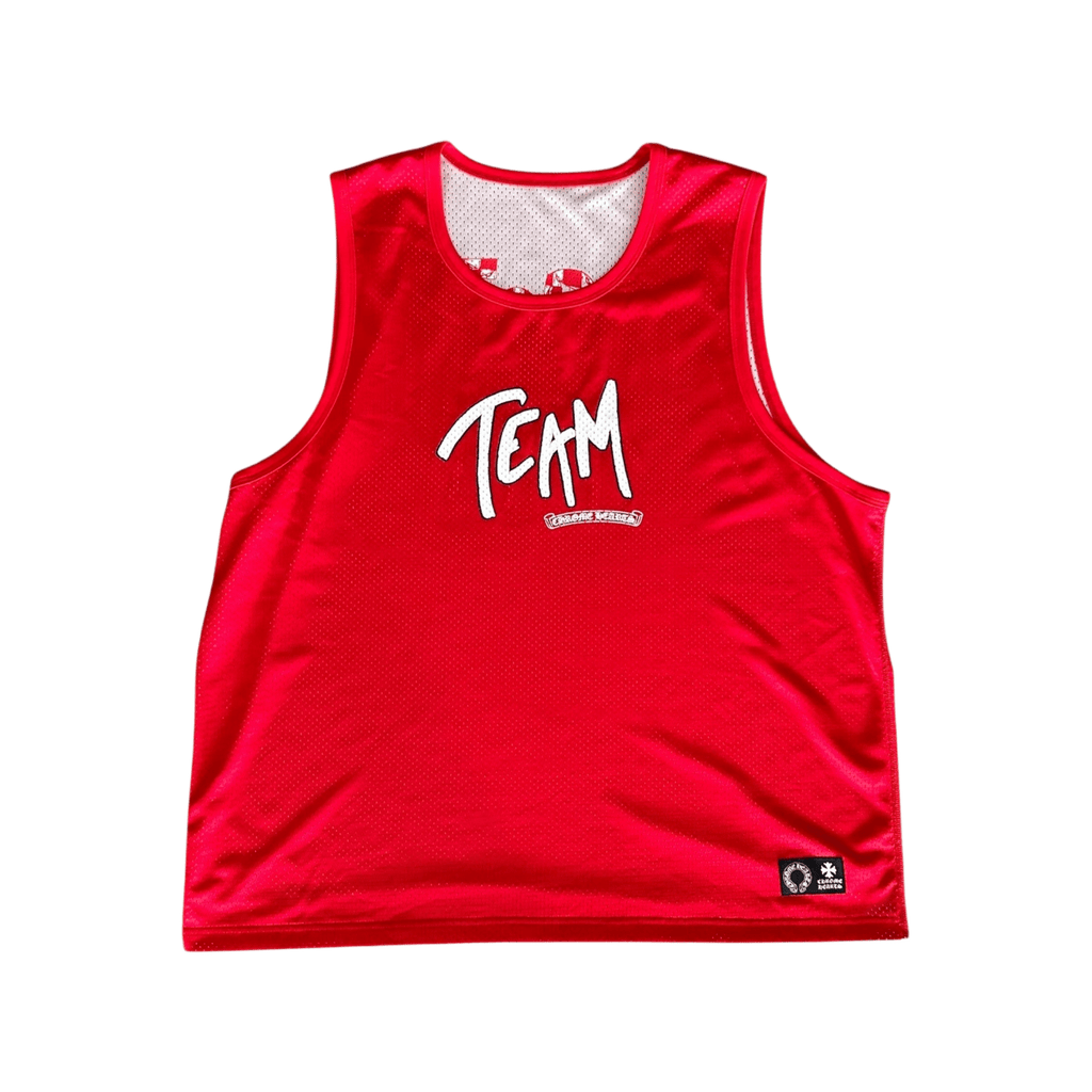 Chrome Hearts Matty Boy Red & White Team Form Reversible Mesh Jersey - Morely TrendsChrome Hearts Type here:)