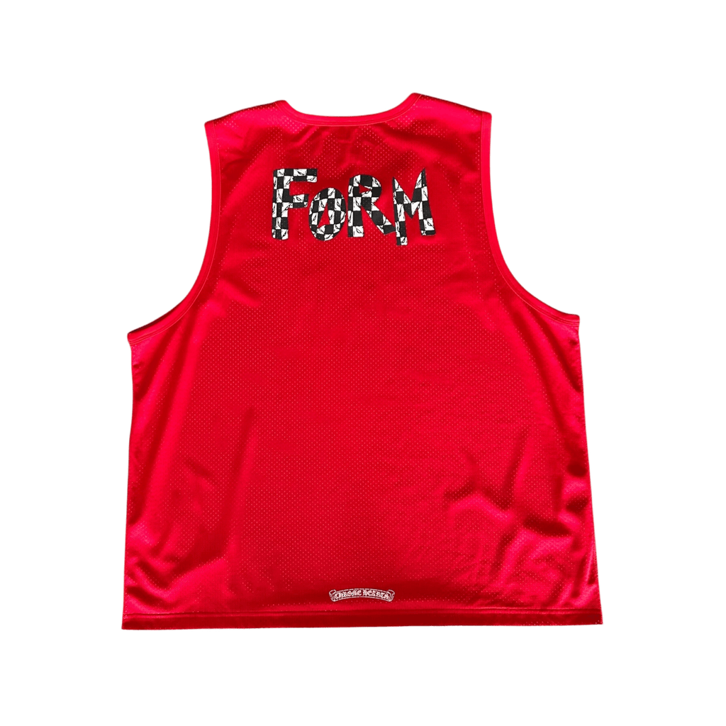 Chrome Hearts Matty Boy Red & White Team Form Reversible Mesh Jersey - Morely TrendsChrome Hearts Type here:)
