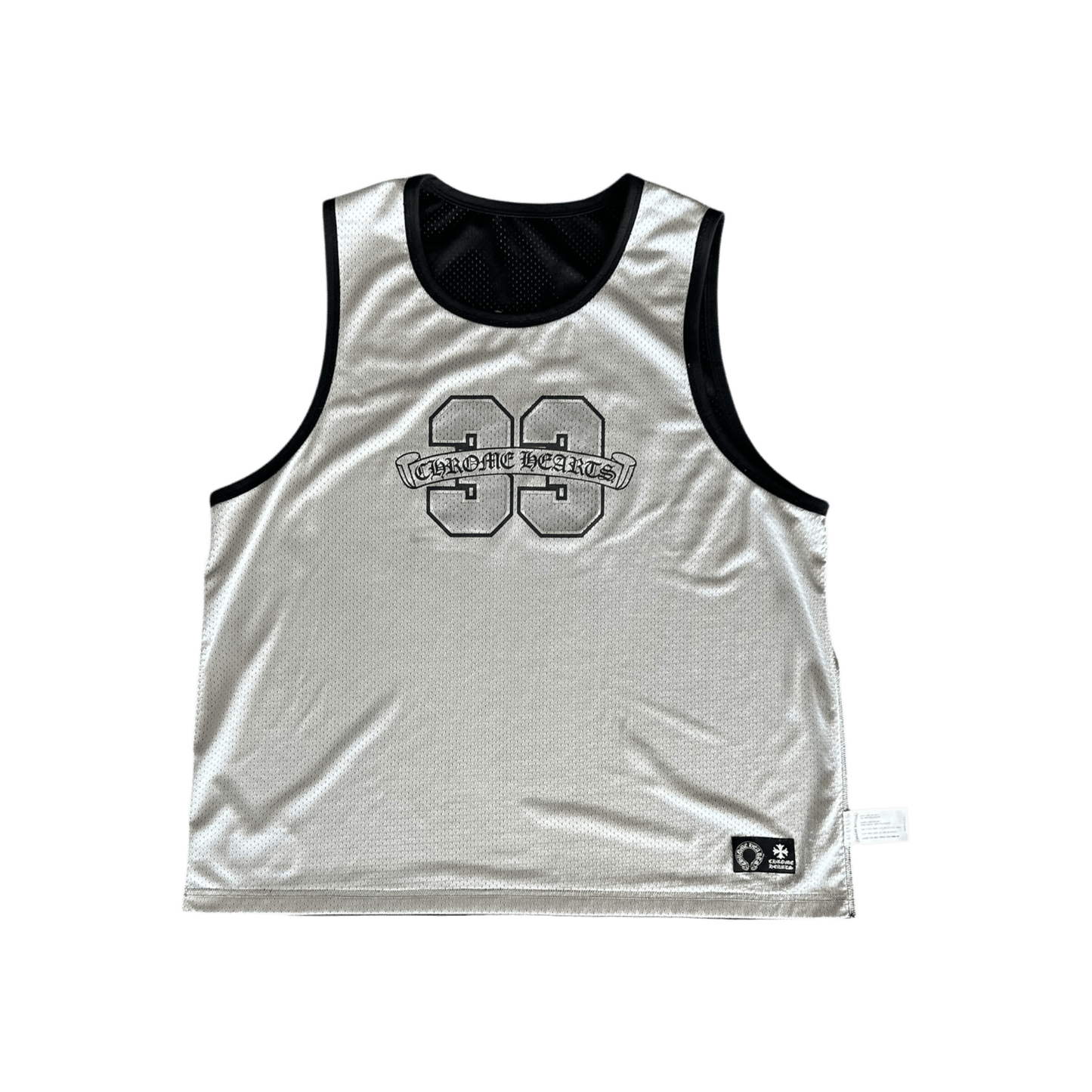 Chrome Hearts Black & White Logo Reversible Mesh Jersey - Morely TrendsChrome Hearts Type here:)