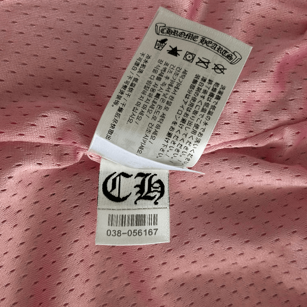 Chrome Hearts Pink & White ‘Love You’ Mesh Shorts - Morely TrendsChrome Hearts Type here:)