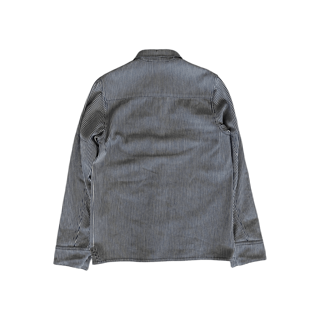 Chrome Hearts Blue & White Pinstripe Chore Button Up Shirt - Morely TrendsChrome Hearts Type here:)