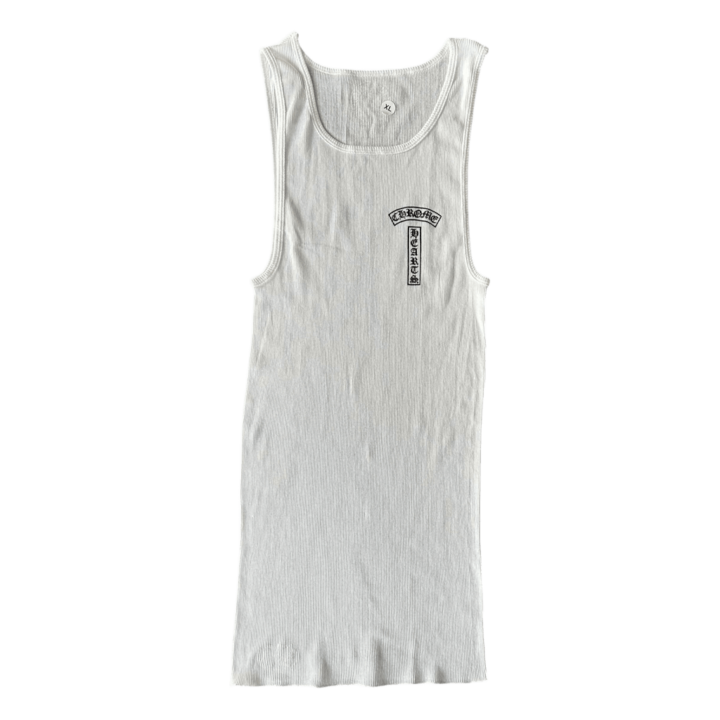 Chrome Hearts White & Black T - Bar Logo Tank Top - Morely TrendsChrome Hearts Type here:)