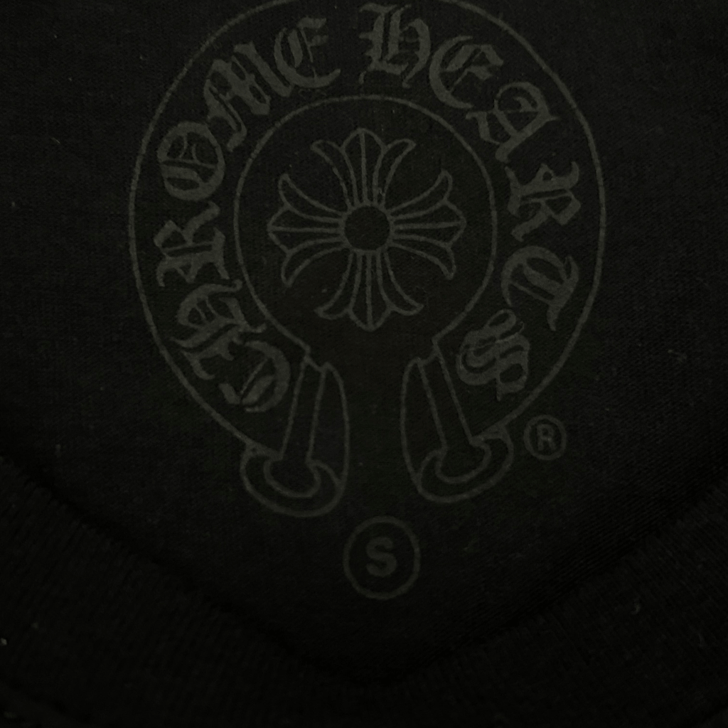 Chrome Hearts Black & White Vertical Dagger Logo T-Shirt - Morely TrendsChrome Hearts Type here:)