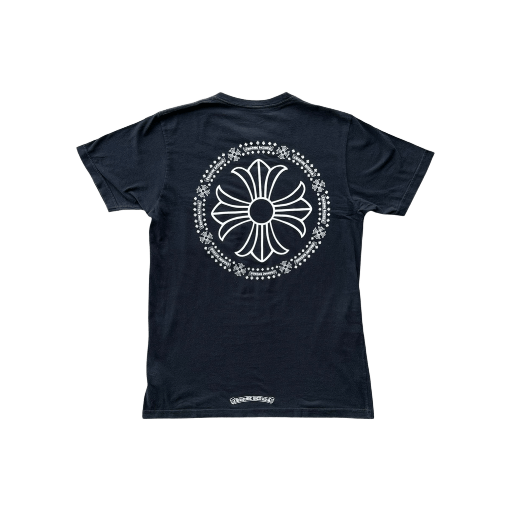 Chrome Hearts Black & White Cross Logo T-Shirt - Morely TrendsChrome Hearts Type here:)