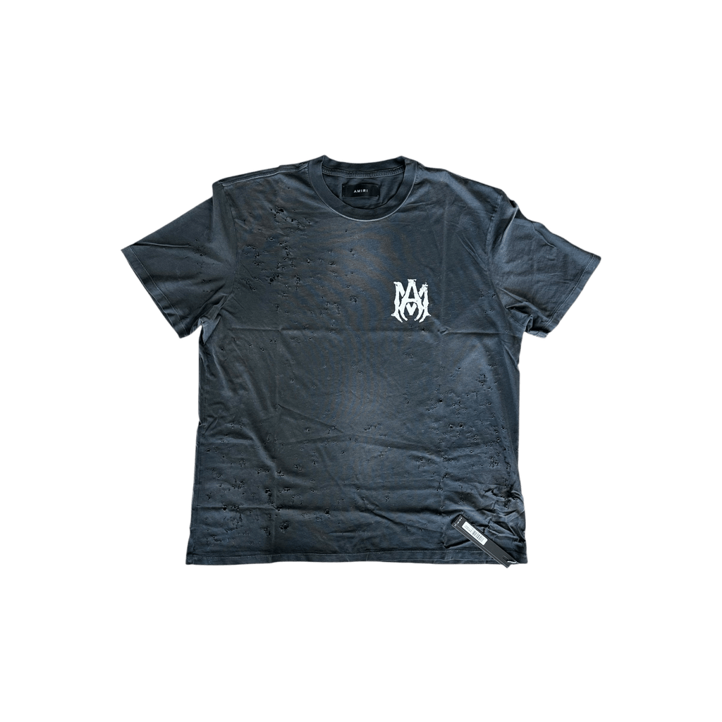 Amiri Black & White MA Logo Shotgun T-Shirt - Morely TrendsAmiri Type here:)