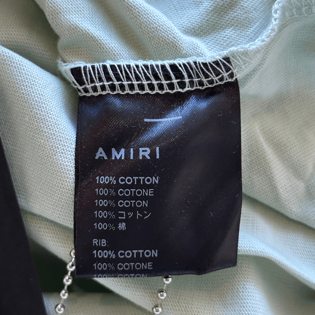 Amiri Light Blue & White MA Core Logo T-Shirt - Morely TrendsAmiri Type here:)