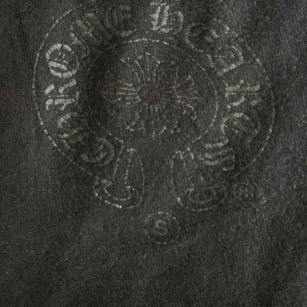 Chrome Hearts Black & White Cemetery Cross Logo T-Shirt - Morely TrendsChrome Hearts Type here:)