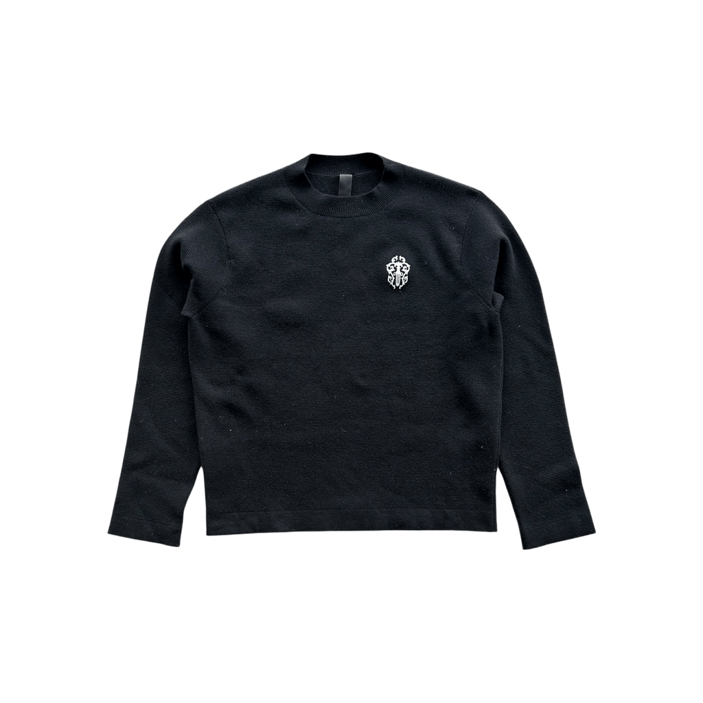Chrome Hearts Black & White Dagger Logo Cashmere Sweater - Morely TrendsChrome Hearts Type here:)