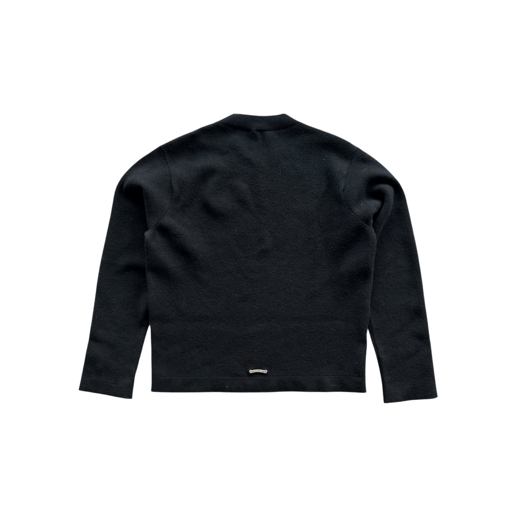 Chrome Hearts Black & White Dagger Logo Cashmere Sweater - Morely TrendsChrome Hearts Type here:)