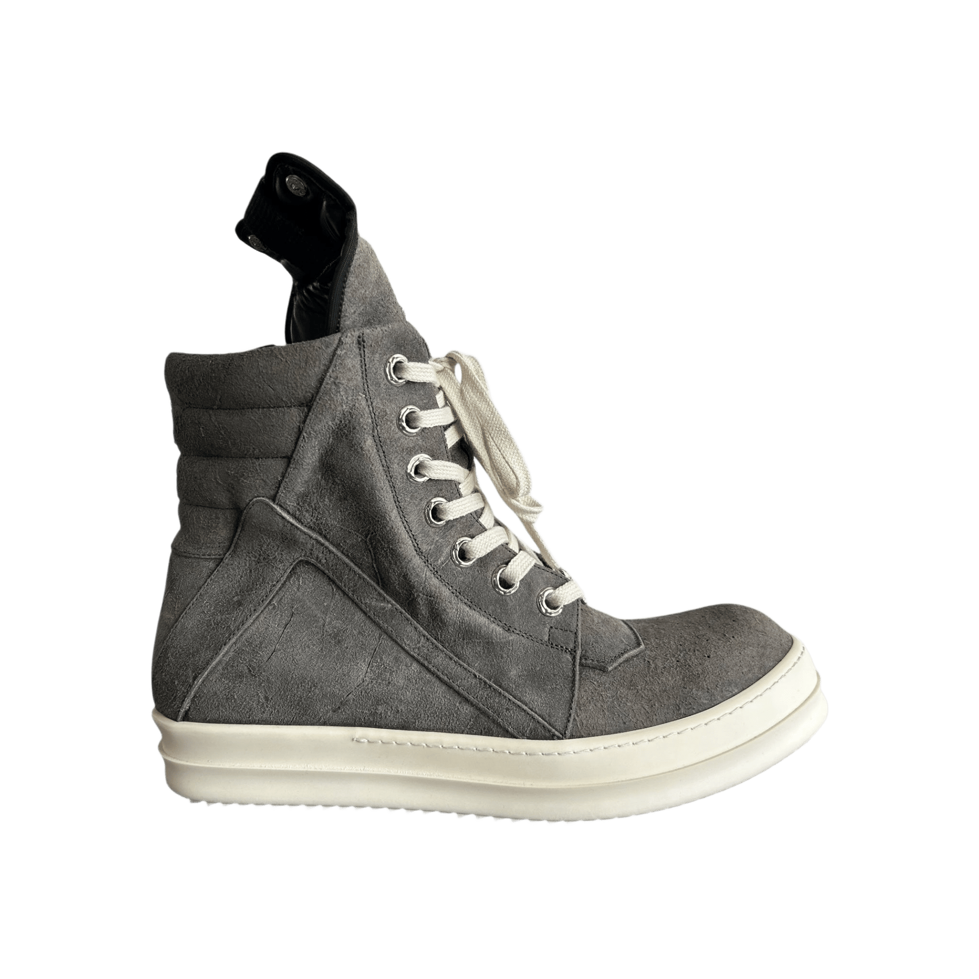 Chrome Hearts Rick Owens Grey Suede Geobaskets - Morely TrendsRick Owens Type here:)
