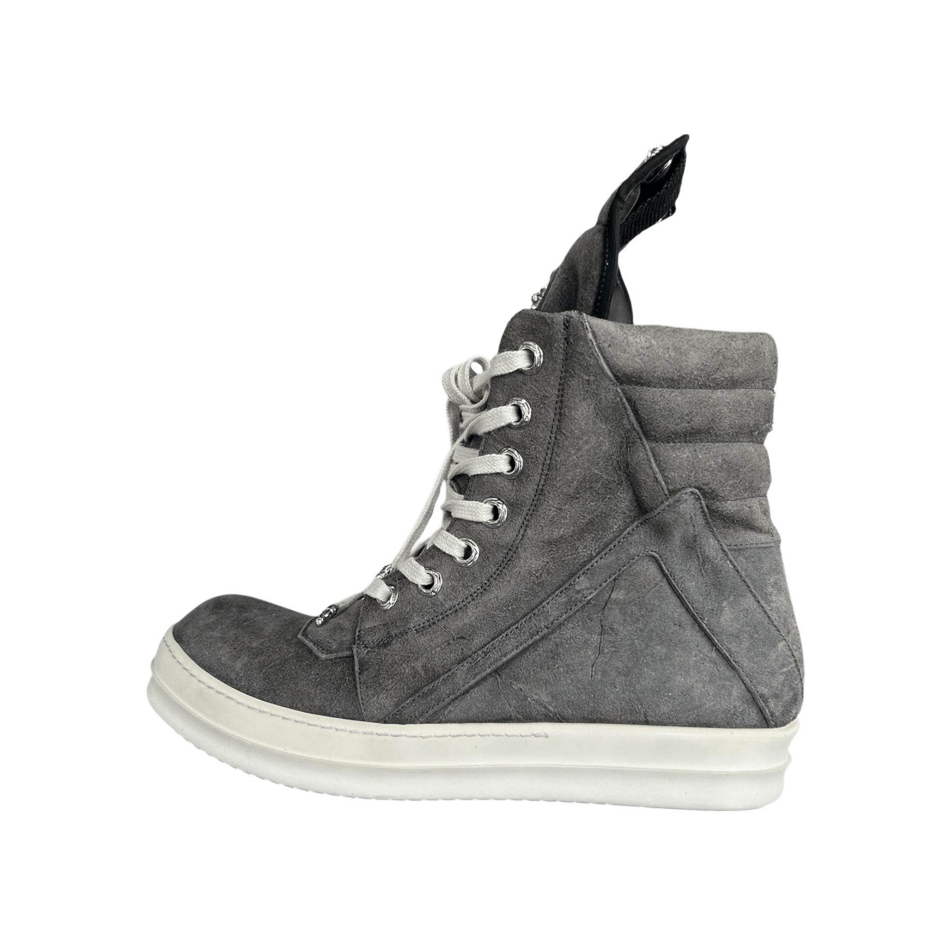 Chrome Hearts Rick Owens Grey Suede Geobaskets - Morely TrendsRick Owens Type here:)