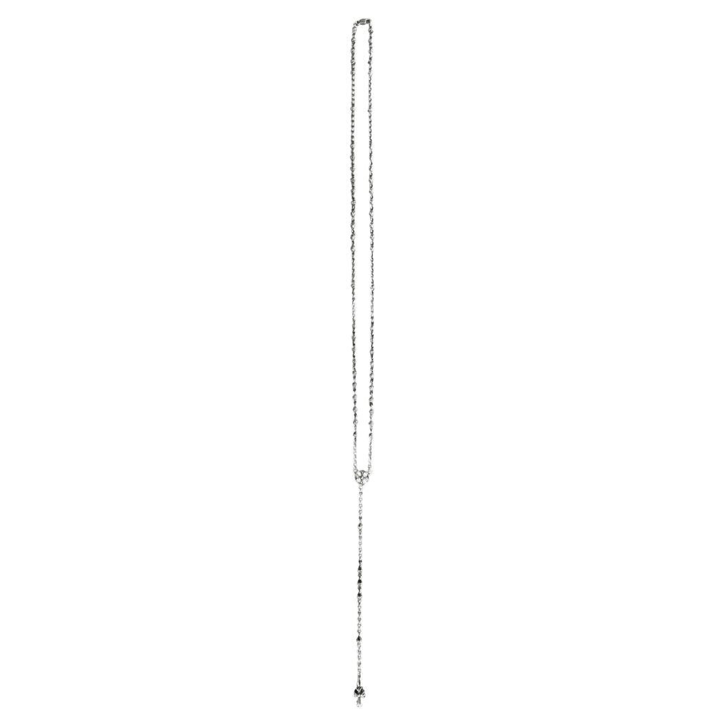 Chrome Hearts Rosary Bead Chain Silver Necklace - Morely TrendsChrome Hearts Type here:)