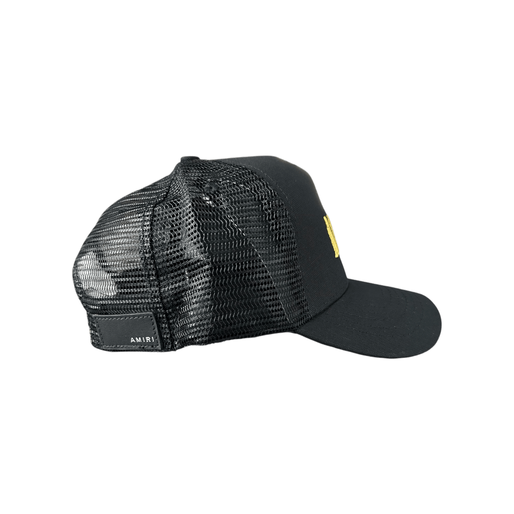 Amiri Black & Yellow Core Logo Trucker Hat - Morely TrendsAmiri Type here:)