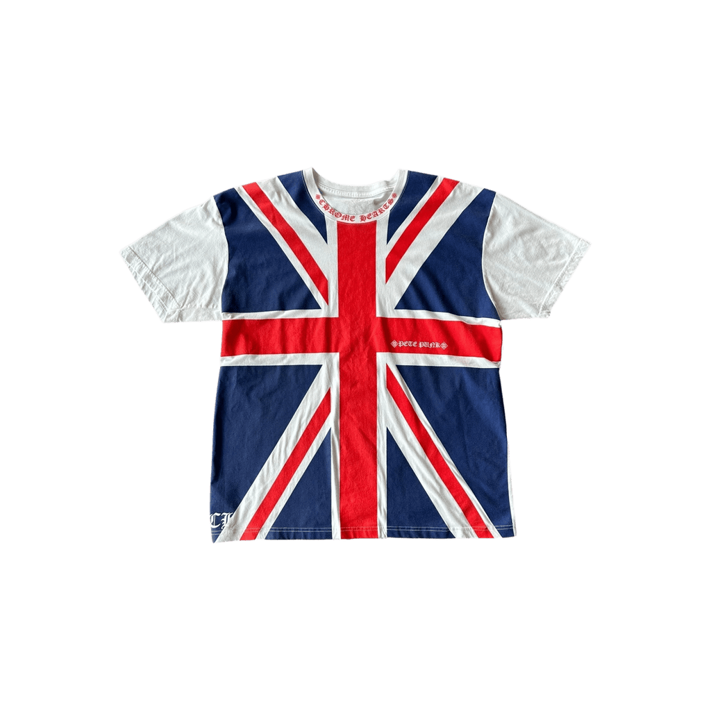 Chrome Hearts White Union Jack T-Shirt - Morely TrendsChrome Hearts Type here:)