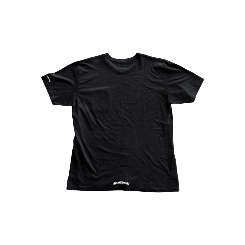 Chrome Hearts Black & White Neck Logo T-Shirt - Morely TrendsChrome Hearts Type here:)