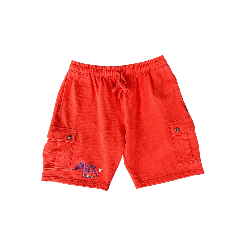 Chrome Hearts Matty Boy Red Spark Cargo Shorts - Morely TrendsChrome Hearts Type here:)