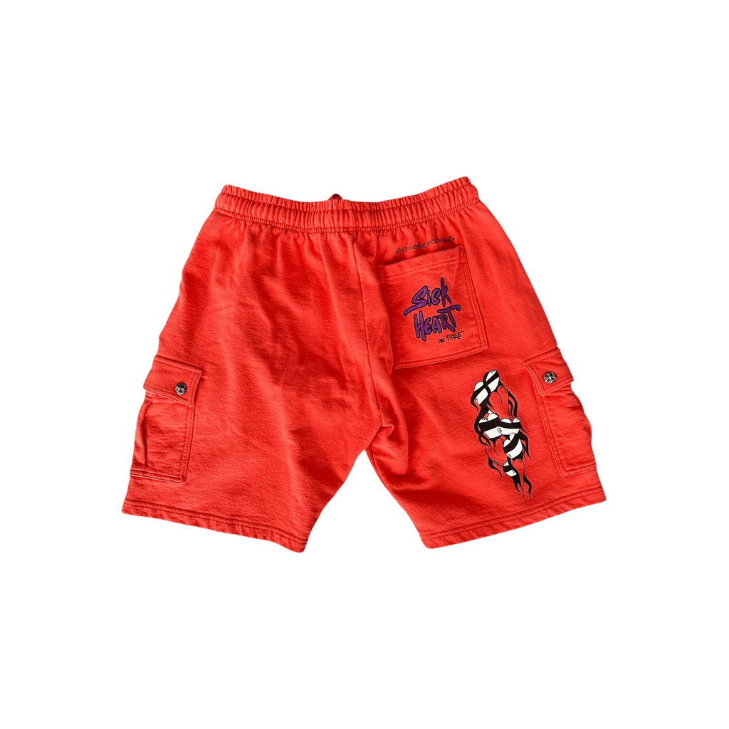 Chrome Hearts Matty Boy Red Spark Cargo Shorts - Morely TrendsChrome Hearts Type here:)