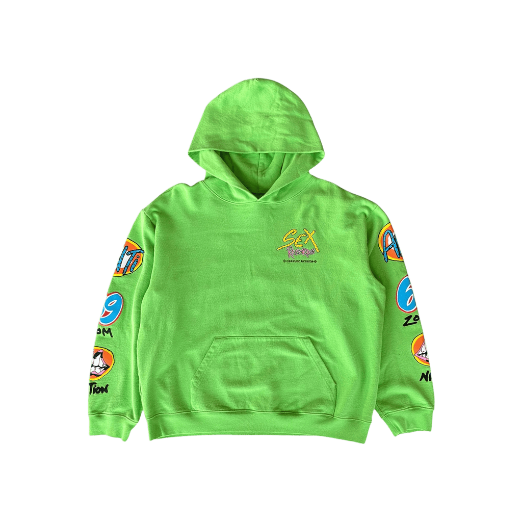Chrome Hearts Green Sex Records Logo Hoodie - Morely TrendsChrome Hearts Type here:)