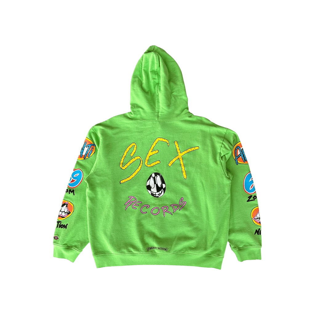 Chrome Hearts Green Sex Records Logo Hoodie - Morely TrendsChrome Hearts Type here:)