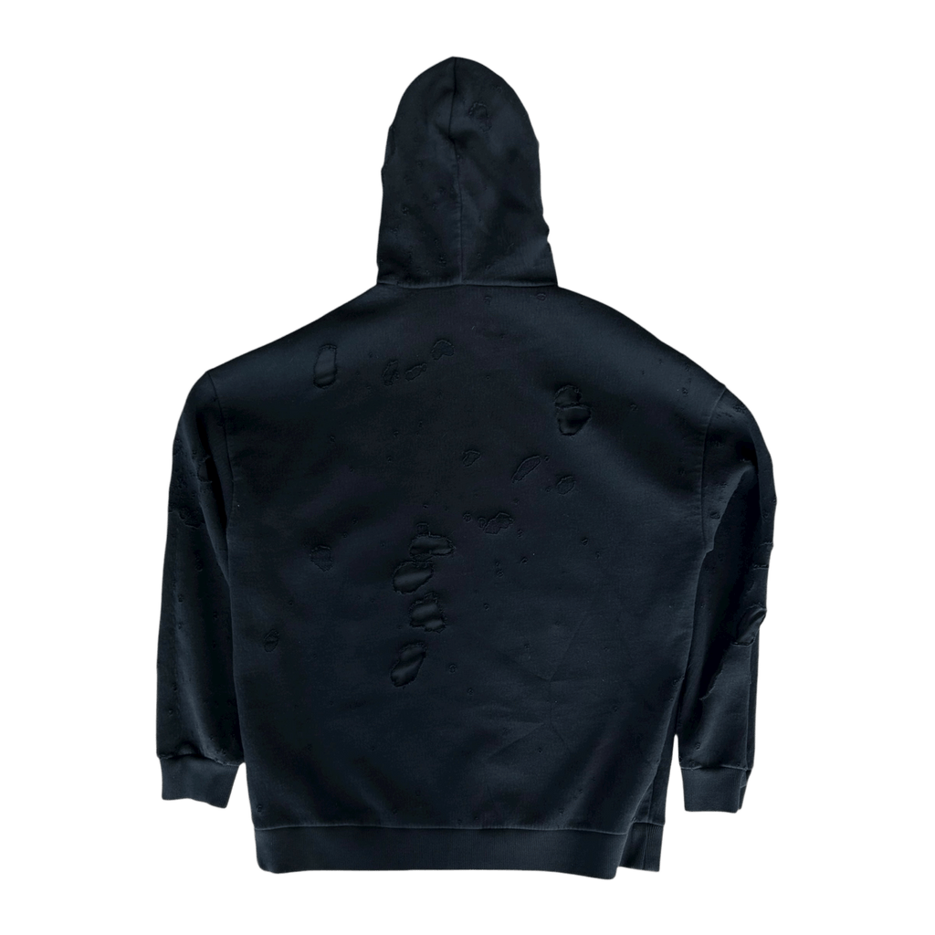 Givenchy Black & White Distressed Logo Hoodie - Morely TrendsGivenchy Type here:)