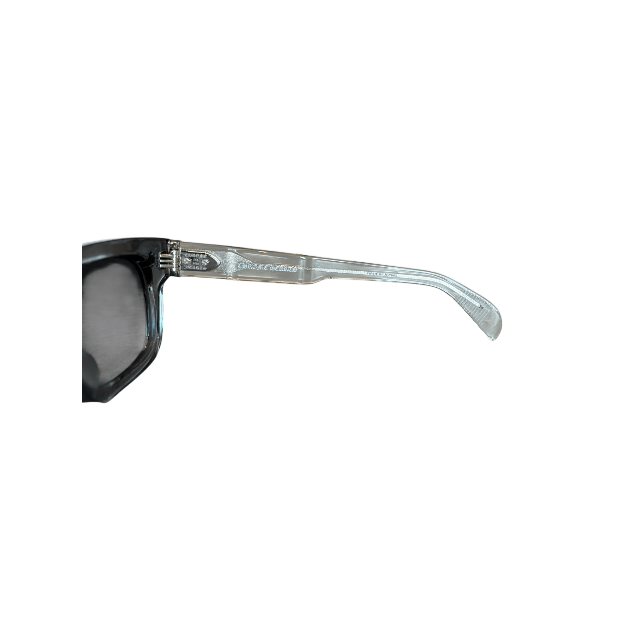 Chrome Hearts Clear & Silver Dick Fitzener Sunglasses - Morely TrendsChrome Hearts Type here:)
