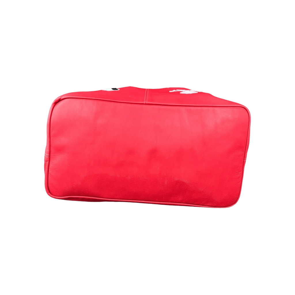 Chrome Hearts Red Leather Cross Patch Tote Bag - Morely TrendsChrome Hearts Type here:)