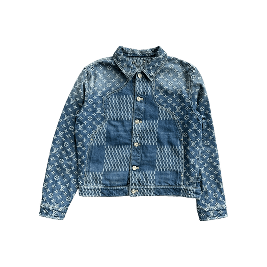 Louis Vuitton Nigo Blue Monogram Denim Jacket - Morely TrendsLouis Vuitton Type here:)