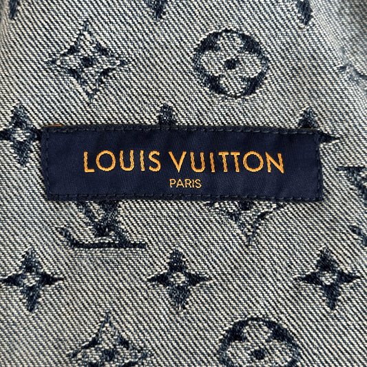 Louis Vuitton Nigo Blue Monogram Denim Jacket - Morely TrendsLouis Vuitton Type here:)