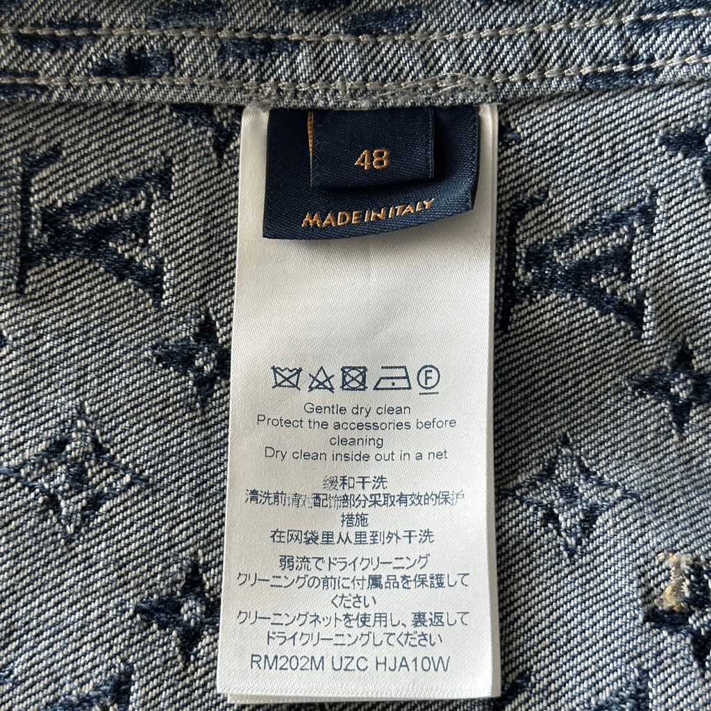 Louis Vuitton Nigo Blue Monogram Denim Jacket - Morely TrendsLouis Vuitton Type here:)