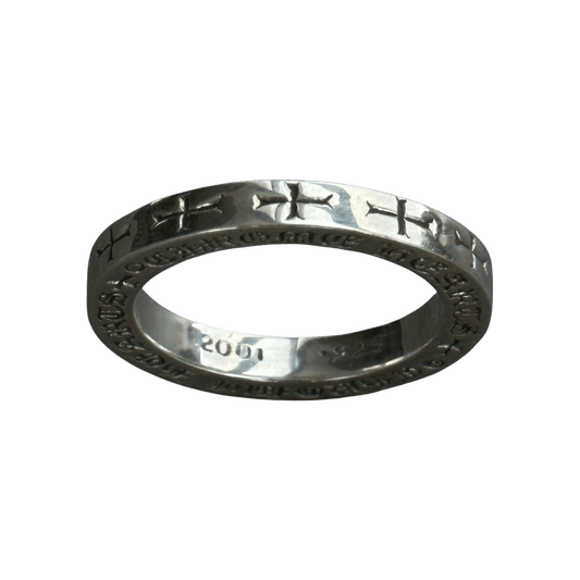Chrome Hearts Silver & Diamond Thin Spacer Ring - Morely TrendsChrome Hearts Type here:)