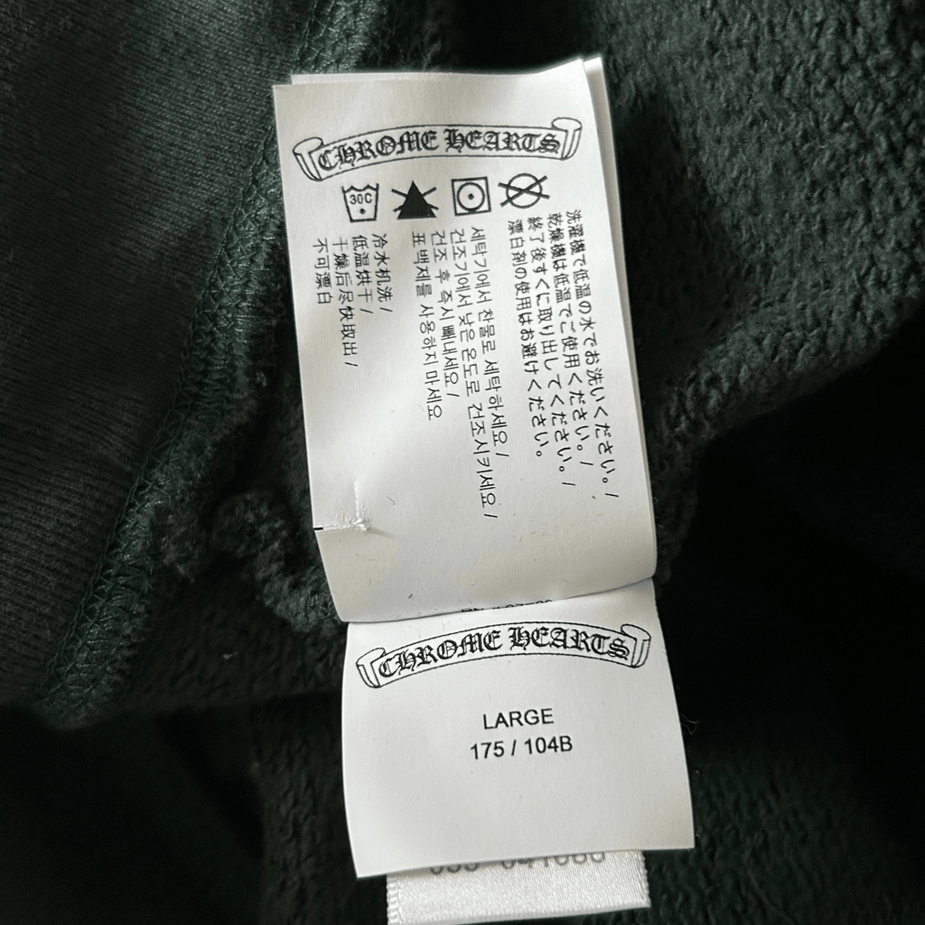 Chrome Hearts Green & White Embroidered Logo Hoodie - Morely TrendsChrome Hearts Type here:)