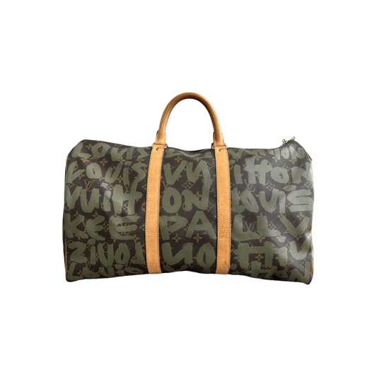 Louis Vuitton Stephen Sprouse Brown & Green Monogram Keepall 50 - Morely TrendsLouis Vuitton Type here:)