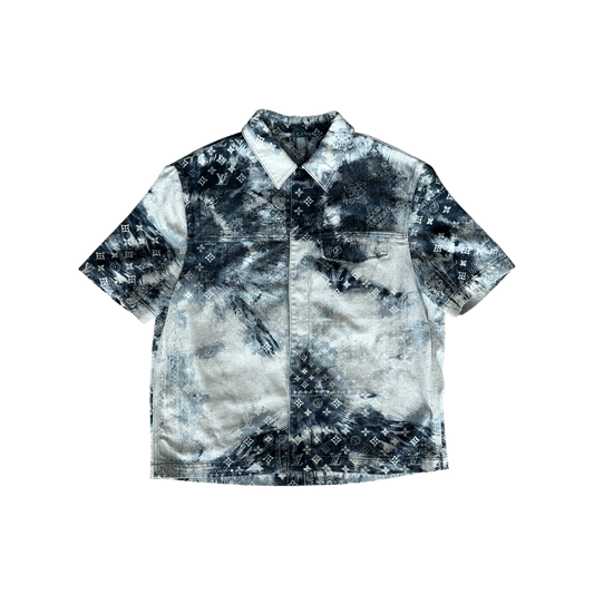 Louis Vuitton Blue Bleached Bandana Denim Button Up Shirt - Morely TrendsLouis Vuitton Type here:)