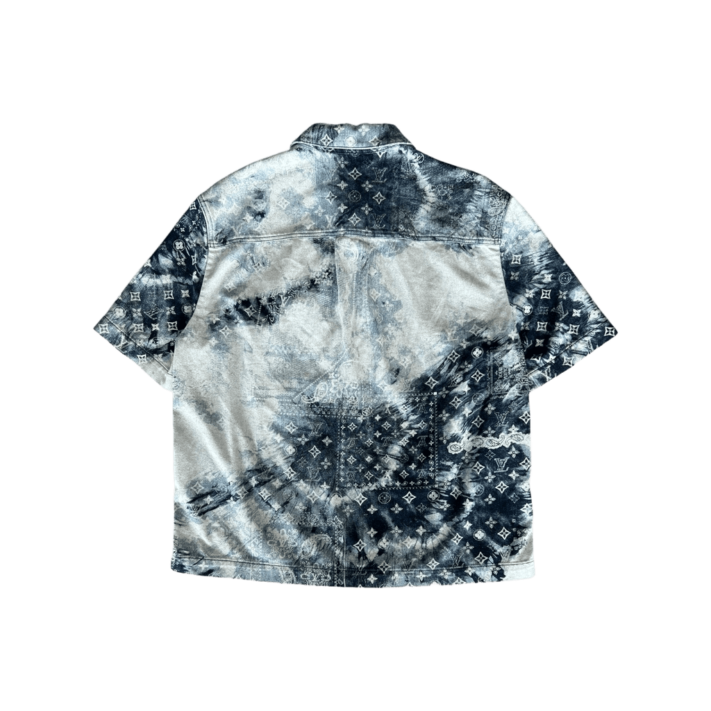 Louis Vuitton Blue Bleached Bandana Denim Button Up Shirt - Morely TrendsLouis Vuitton Type here:)