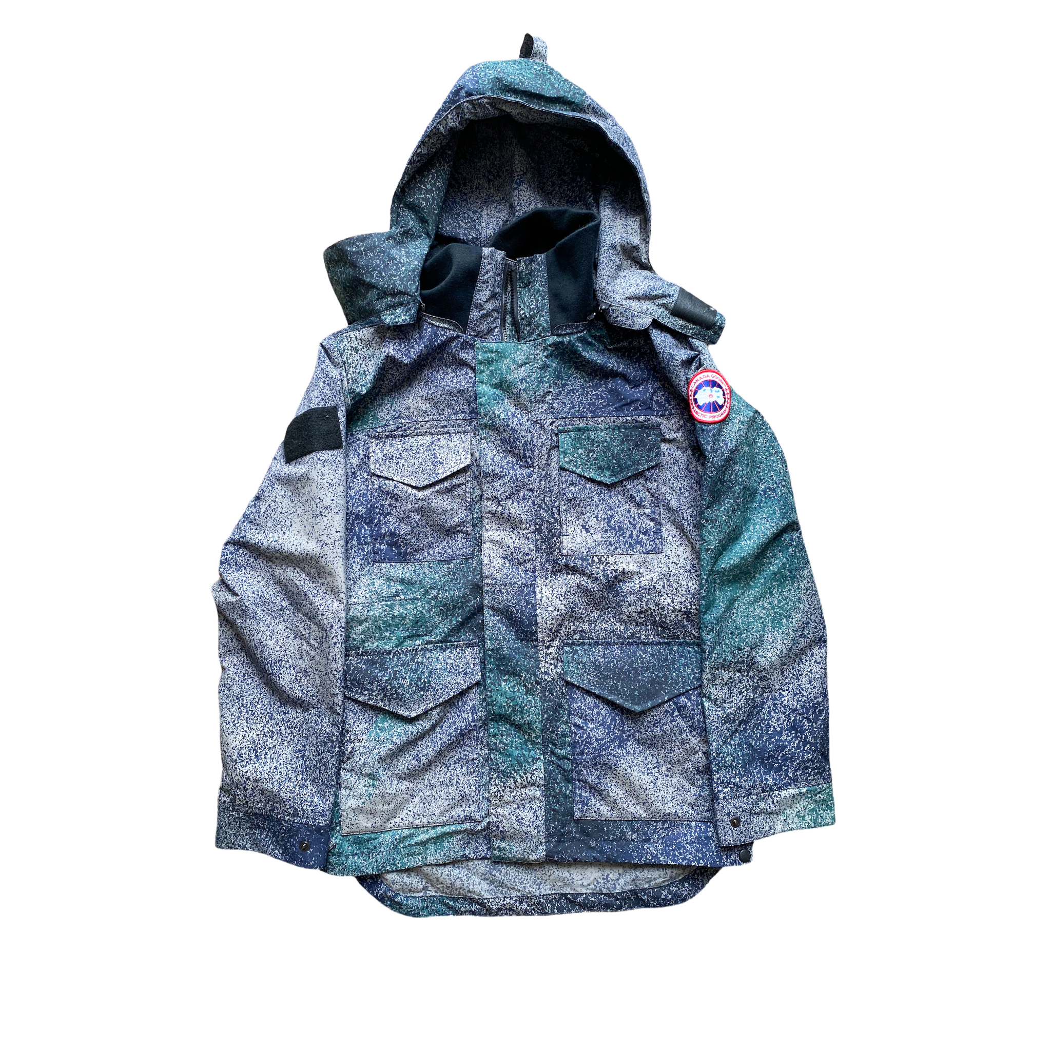 Canada Goose Navy Sandstorm Camo Voyager Men's Jacket