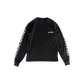 Chrome Hearts Black & White Neck Logo Longsleeve T-Shirt