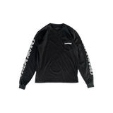 Chrome Hearts Black & White Neck Logo Longsleeve T-Shirt
