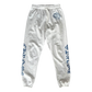 Chrome Hearts White & Blue Horseshoe Logo Sweatpants