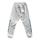 Chrome Hearts White & Blue Horseshoe Logo Sweatpants