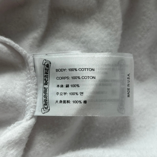 Chrome Hearts White & Blue Horseshoe Logo Sweatpants