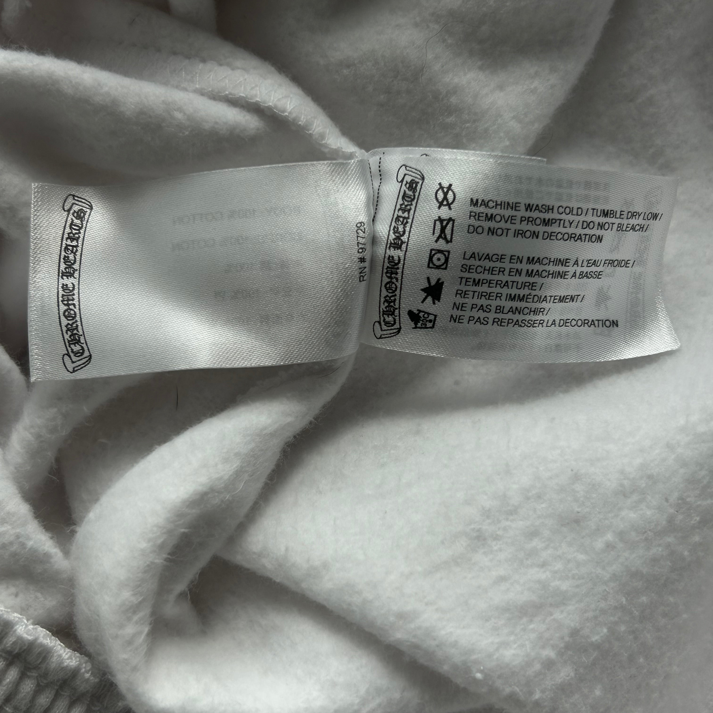 Chrome Hearts White & Blue Horseshoe Logo Sweatpants